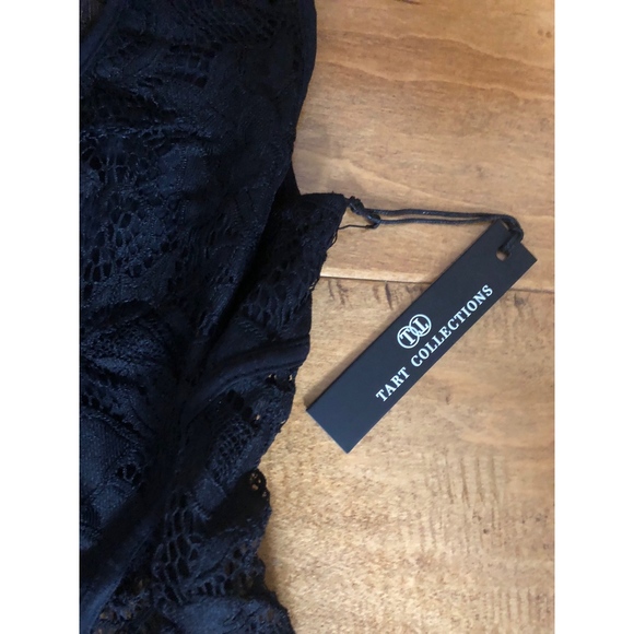 New Tart Lila Lace Black Overlay Dress SZ XS - Picture 6 of 6